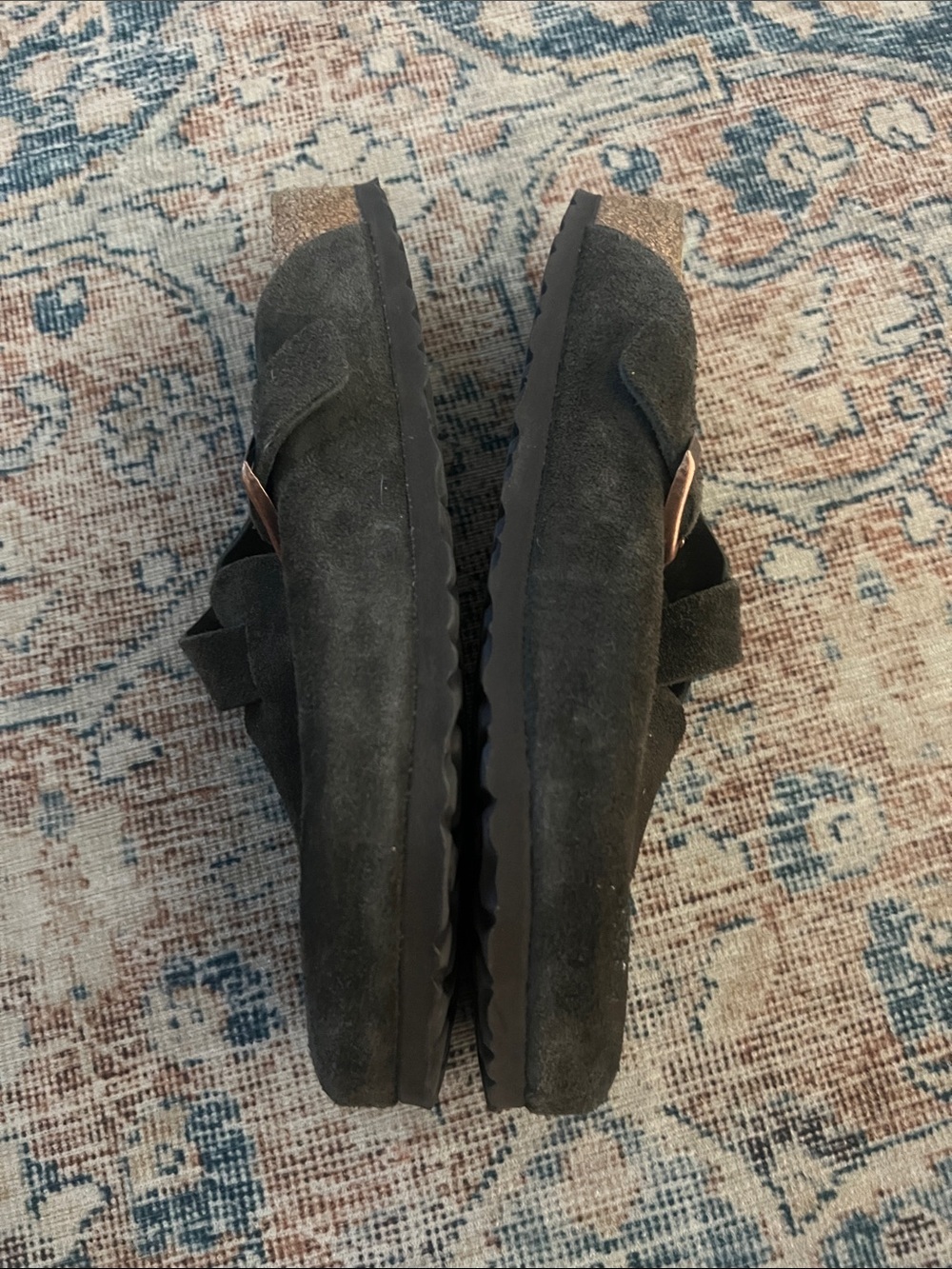 Birkenstock Dark Brown Suede Slip-On Clogs with Buckle - size 41 or US 8 - 8 1/2 - Picture 10 of 10